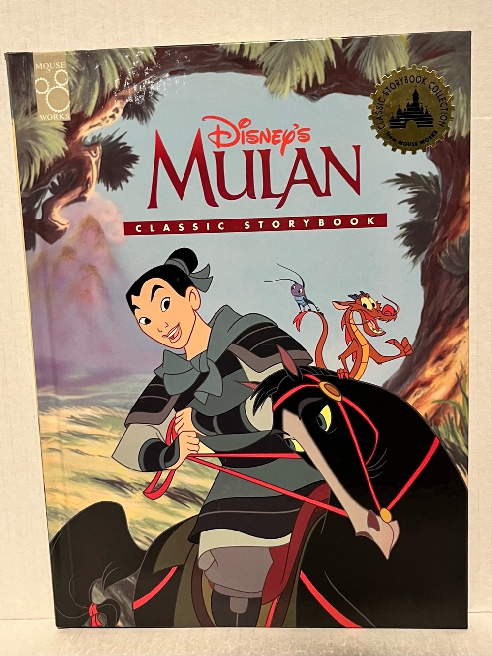 Vintage Hardcover edition of  Disney's Mulan, Mouse Works Series.
